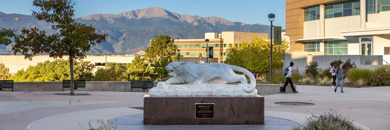 Mountain Lion Statue on UCCS Campus